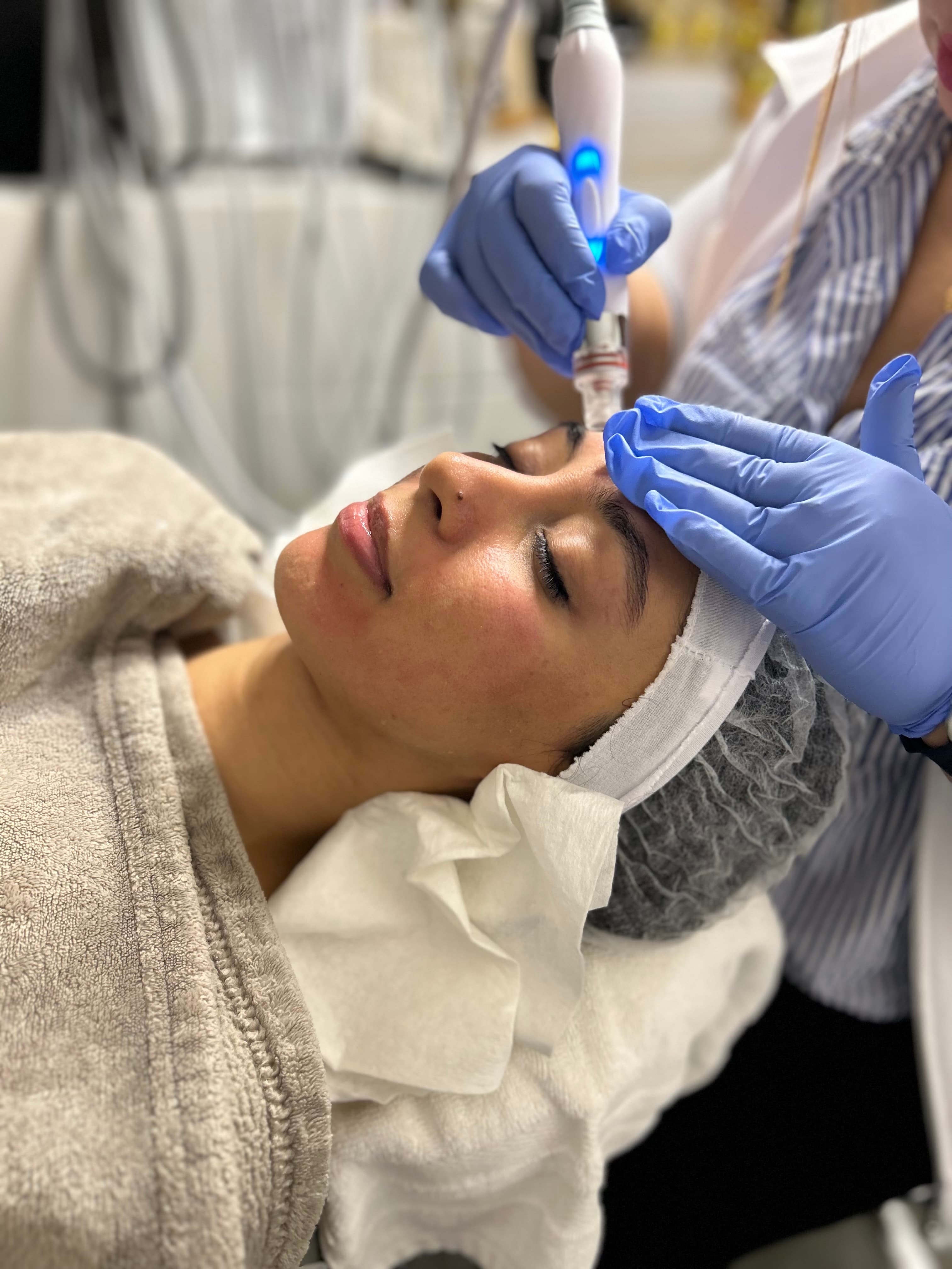 Radiant, healthy skin after an Aionios facial